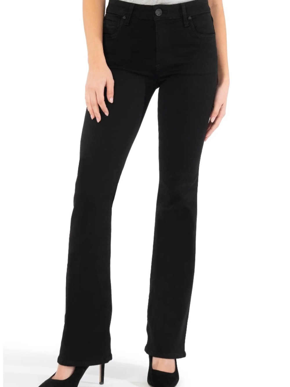 Kut from the Kloth Black Straight-Leg Chinos